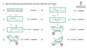 Name the following compounds