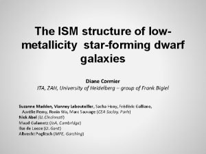 The ISM structure of lowmetallicity starforming dwarf galaxies