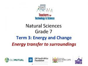 Energy transfer to surroundings grade 7