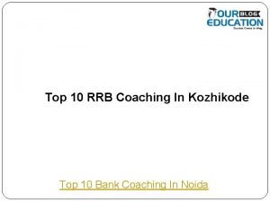 Top 10 RRB Coaching In Kozhikode Top 10