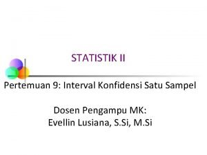 Rumus interval konfidensi