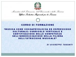 CORSO DI FORMAZIONE MUSICA COME CONSAPEVOLEZZA ED ESPRESSIONE