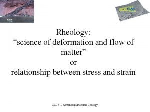 Deformation and flow of matter