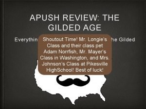 Gilded age apush review