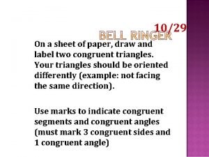 Which triangles are congruent