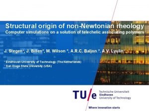 Structural origin of nonNewtonian rheology Computer simulations on