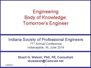 Indiana society of professional engineers