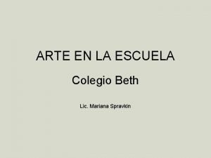 Colegio beth