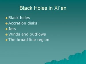 Black Holes in Xian u Black holes u