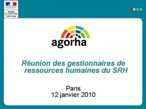 Runion des gestionnaires de ressources humaines du SRH