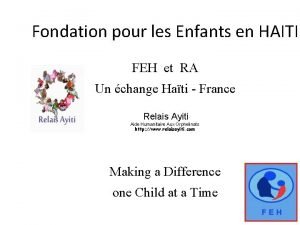 Fondation pour les Enfants en HAITI FEH et