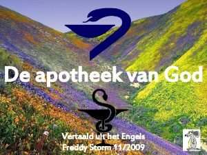 De apotheek van God Vertaald uit het Engels