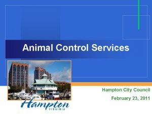 Animal Control Services Hampton City Council February 23