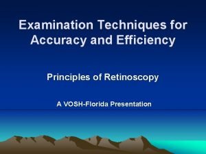 Principles of retinoscopy