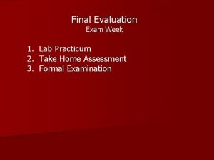 Final Evaluation Exam Week 1 Lab Practicum 2