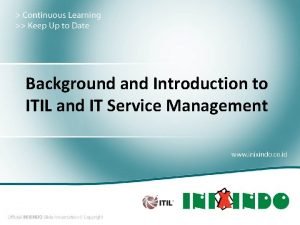 Itil background