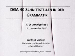 Lexikalische ambiguität definition