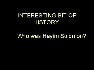 Hayim solomon