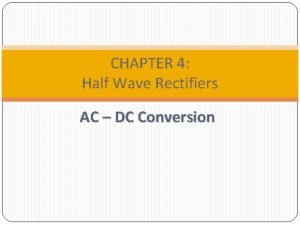 V rms of half wave rectifier V rms of half wave rectifier
