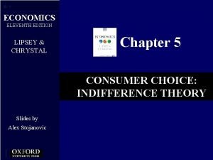 5 1 ECONOMICS ELEVENTH EDITION LIPSEY CHRYSTAL Chapter