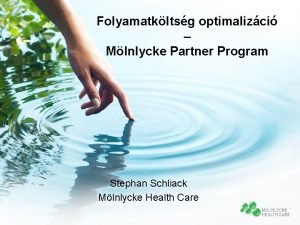 Folyamatkltsg optimalizci Mlnlycke Partner Program Stephan Schliack Mlnlycke