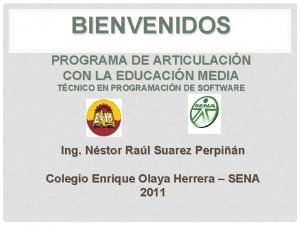 Línea articulación de programas