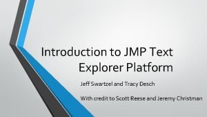 Jmp text analysis
