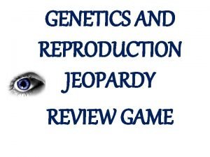 Genetics jeopardy review game