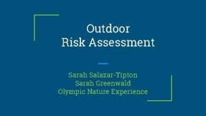 Sarah risk assessment