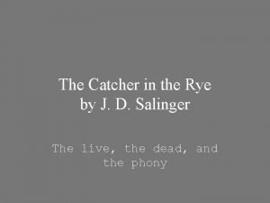 James castle quotes catcher in the rye