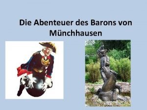 Die Abenteuer des Barons von Mnchhausen Ritt auf