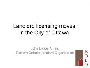 Landlord licensing moves in the City of Ottawa