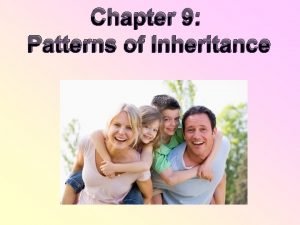 Chapter 9 patterns of inheritance
