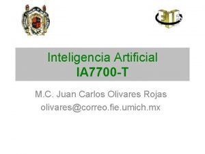Inteligencia Artificial IA 7700 T M C Juan