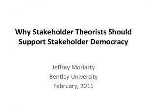 The instrumental argument says stakeholder management is