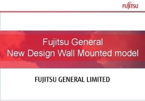 Fujitsu General New Design Wall Mounted model Copyright