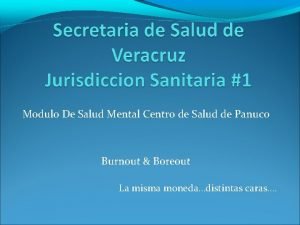 Modulo De Salud Mental Centro de Salud de