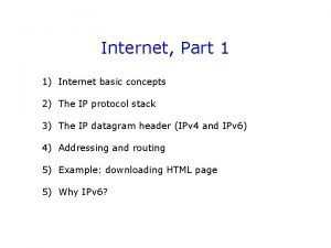 Internet Part 1 1 Internet basic concepts 2