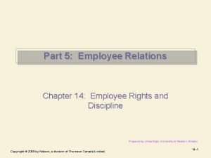 Part 5 Employee Relations Chapter 14 Employee Rights