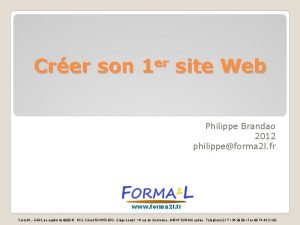 Cr?er un site internet