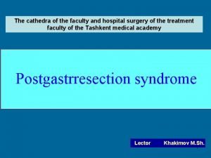 The cathedra of the faculty and hospital surgery