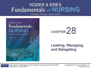 KOZIER ERBS Fundamentals of NURSING NINTH EDITION Concepts