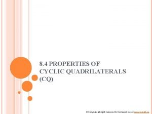 Cyclic quadrilateral property