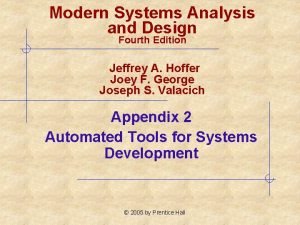 Modern Systems Analysis and Design Fourth Edition Jeffrey