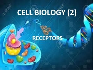 CELL BIOLOGY 2 RECEPTORS Introduction to Receptors a