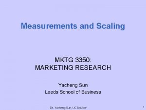 Primary scales of measurement in marketing research