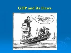 GDP and its Flaws The Centrality of Economic