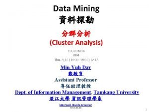 What is a cluster in data mining