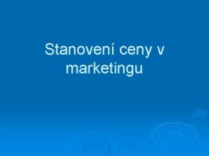 Ceny v Ceny v