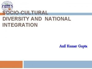 Socio-cultural diversity